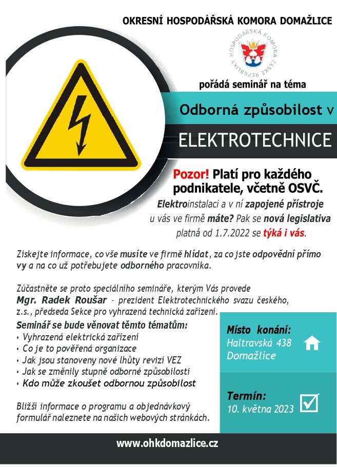 Leták Nová legislativa v elektrotechnice page 0001